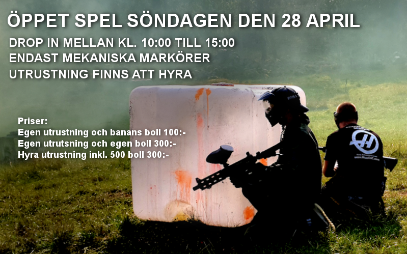 Öppet spel söndagen den 28 april